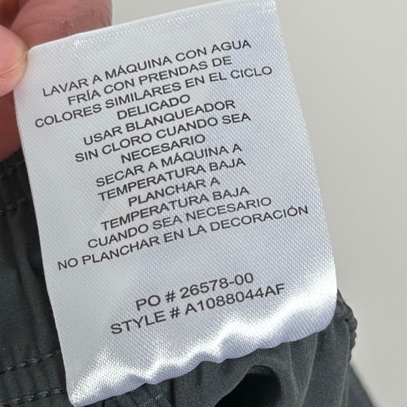 Voyager Quick Dry Pack Out Athletic Shorts Womens Size Large Dark Grey Cargo Zip - Picture 8 of 16